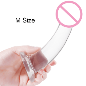 Men's Strap-on Realistic Dildo Pants for Men Double Dildos With Rings Man Strapon Harness Belt Adult Games Sex Toys (style: Transparent M)