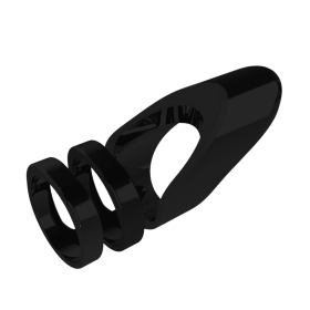 Clio- The Radiant Wearable Vibrating Ring;  Sexual Jewelry (Color: Dark Gray, size: 5.5)