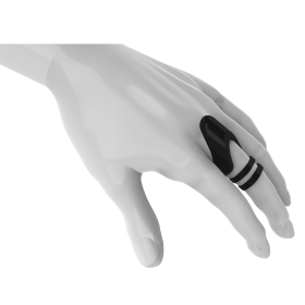 Clio- The Radiant Wearable Vibrating Ring;  Sexual Jewelry (Color: Dark Gray, size: 7)