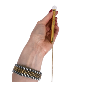 Minerva – Stainless Steel Wearable Vibrator (Color: gold)